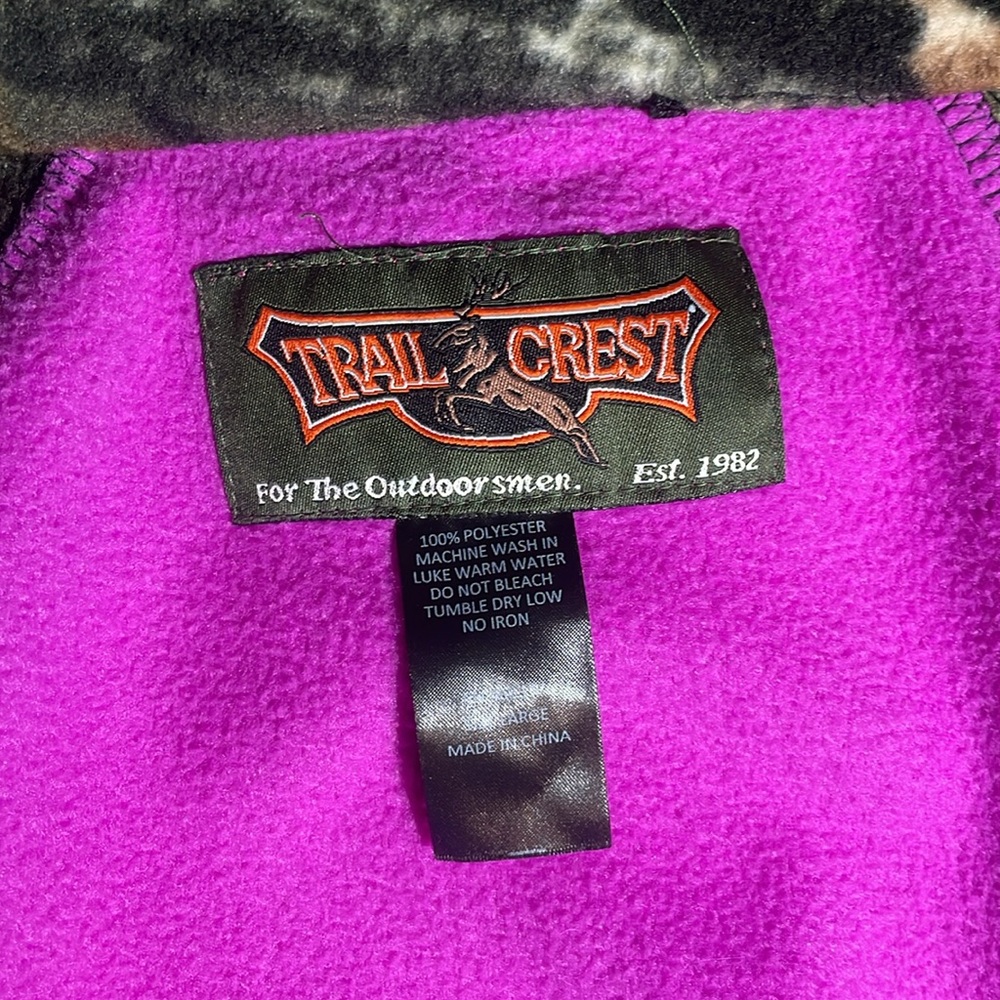 TRAIL CREST Pink and green Camouflage Women's Jacket - Picture 6 of 6